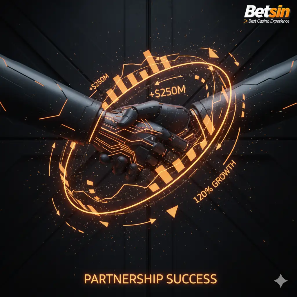 Betsin Affiliate Partnership Handshake Visualization