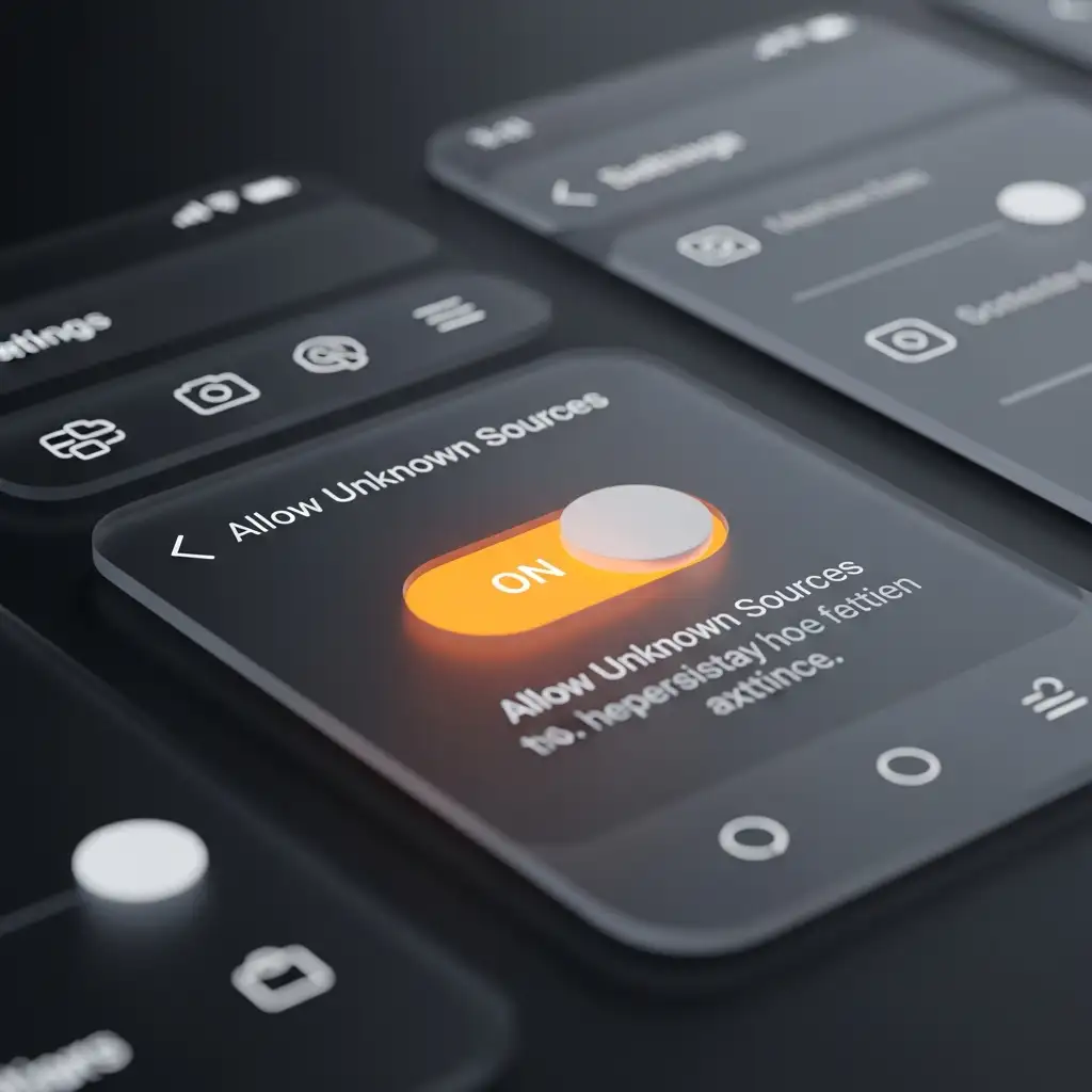 Android Settings Interface: Allow Unknown Sources Toggle ON