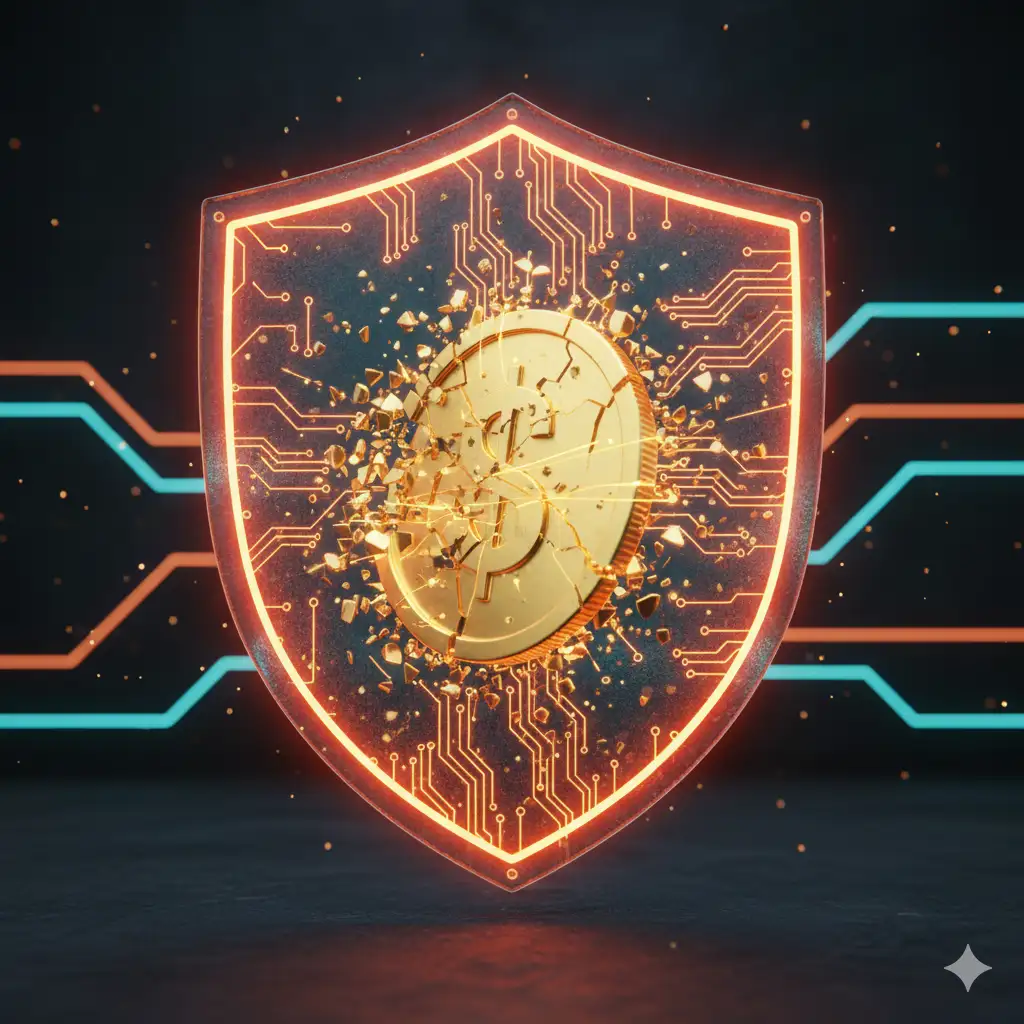 Cashback Shield Restoring Fractured Gold Coin