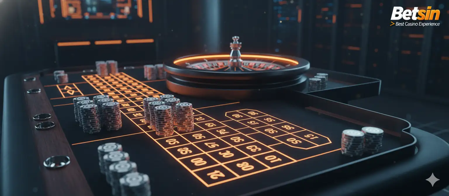 Premium Live Casino Table with Chips