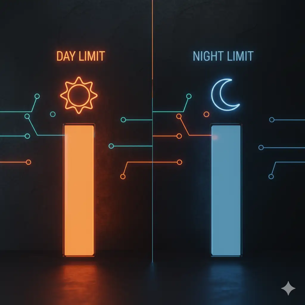 Day vs Night Withdrawal Limits Visualization