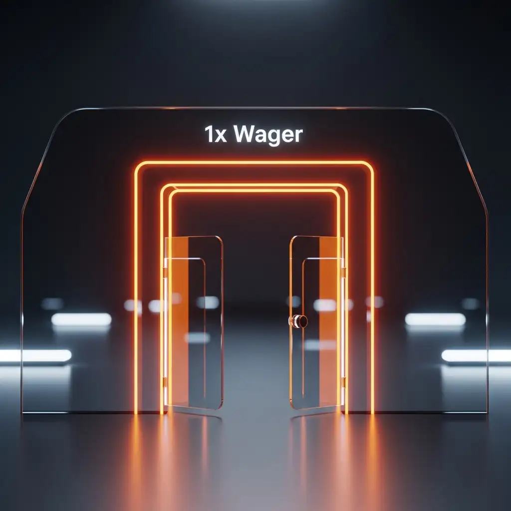 1x Wager Requirement Open Gate Visualization