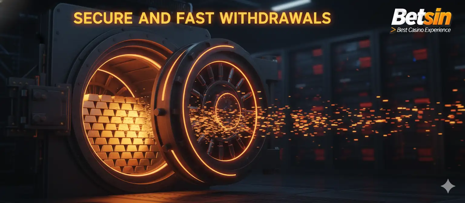 Open High-Tech Vault with Gold Bars