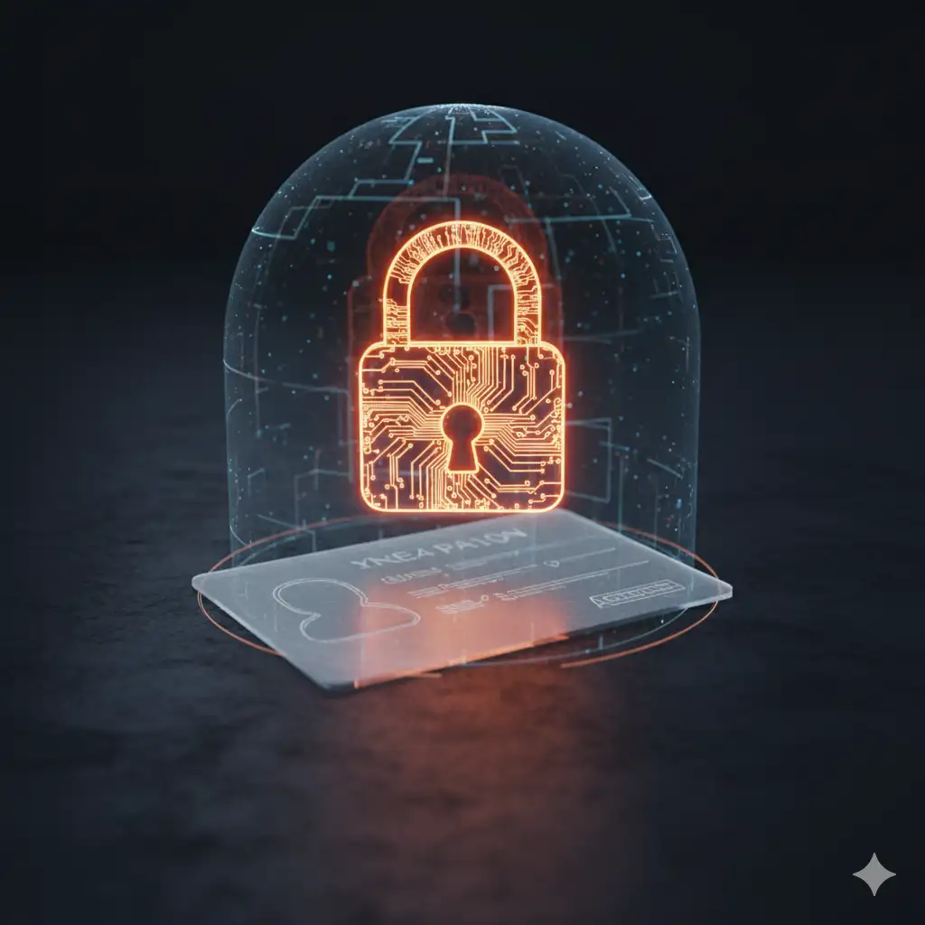 SSL Encryption Lock and KYC ID Verification Protection Shield