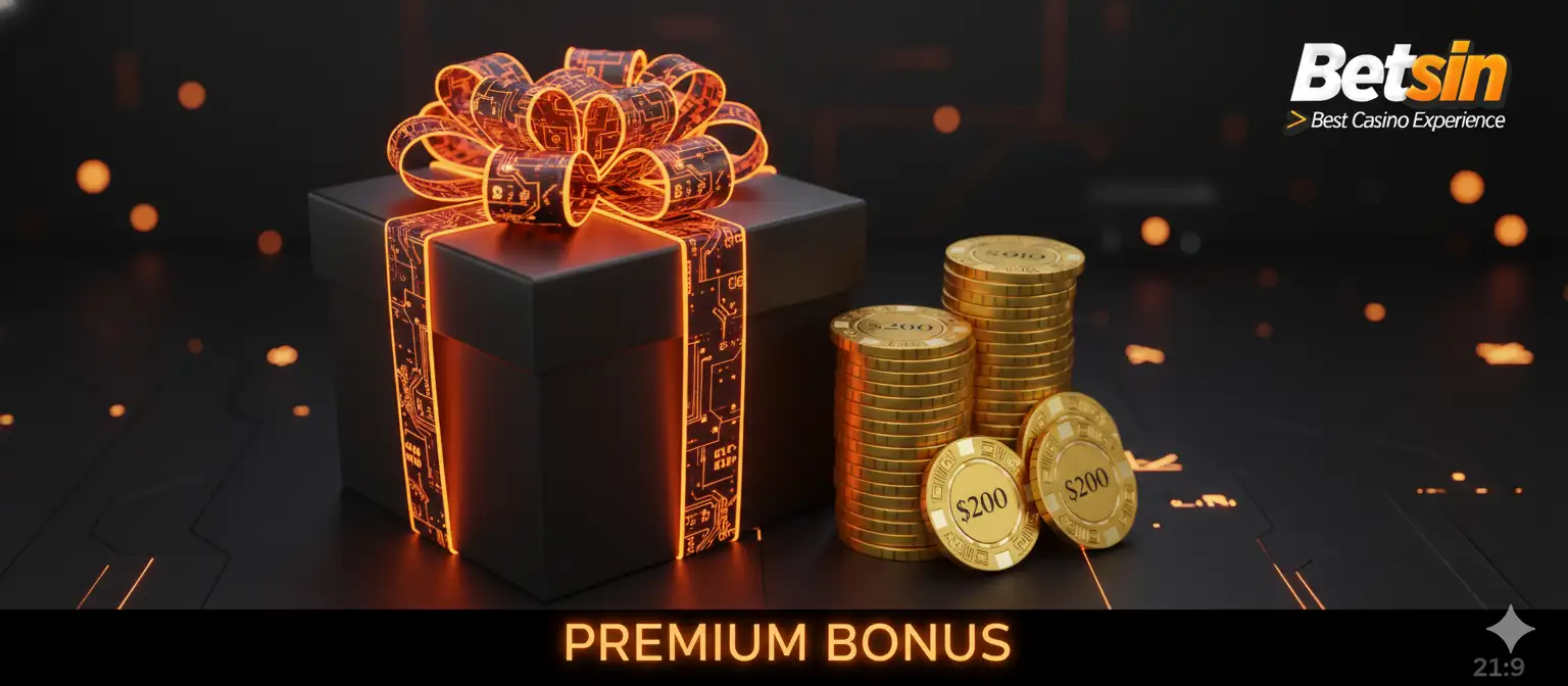 Luxury VIP Bonus Gift Box with Gold Chips